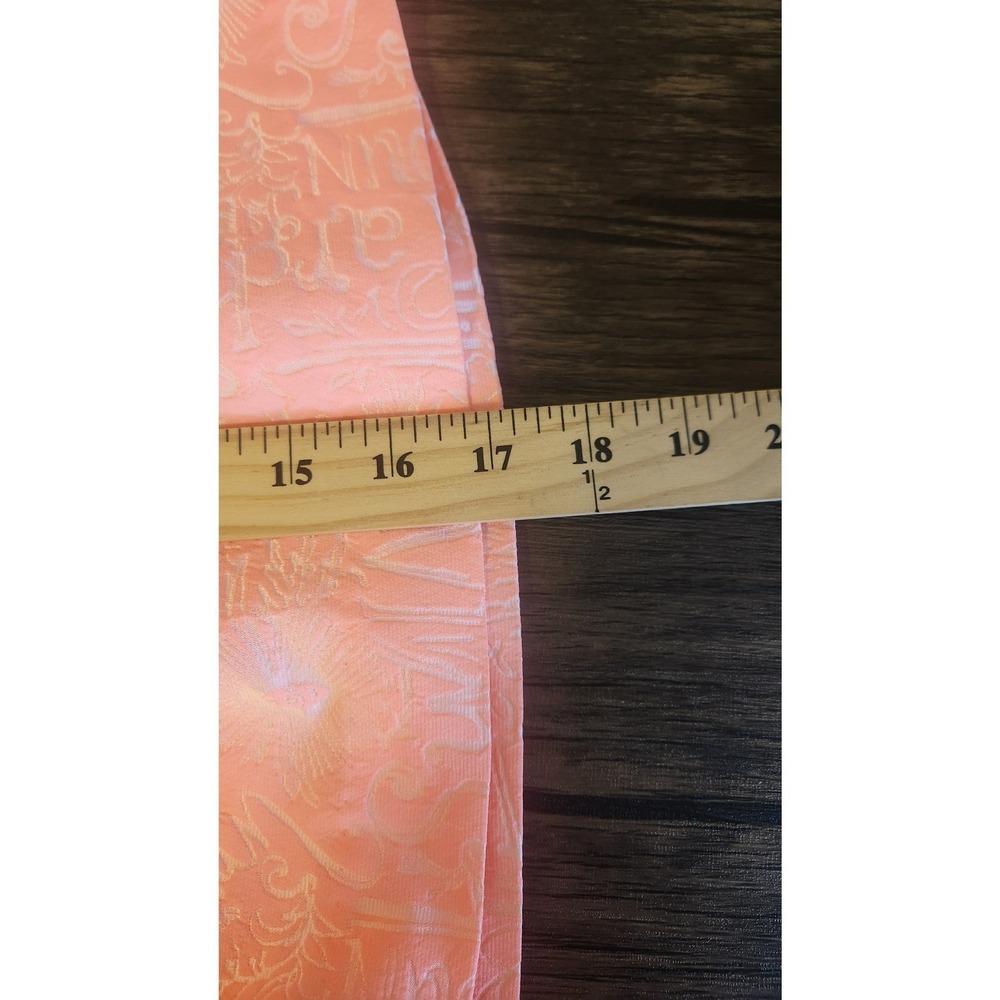 Lilly Pulitzer Coral Pink Tropical Jacquard Pleated Mini‎ Skirt Size 6 - Picture 6 of 7